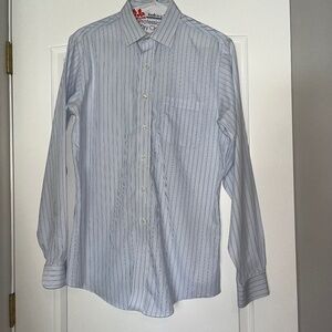 Brooks Brothers Pin Stripped Mens Long Sleeve Button Down Shirt - 16 36/37